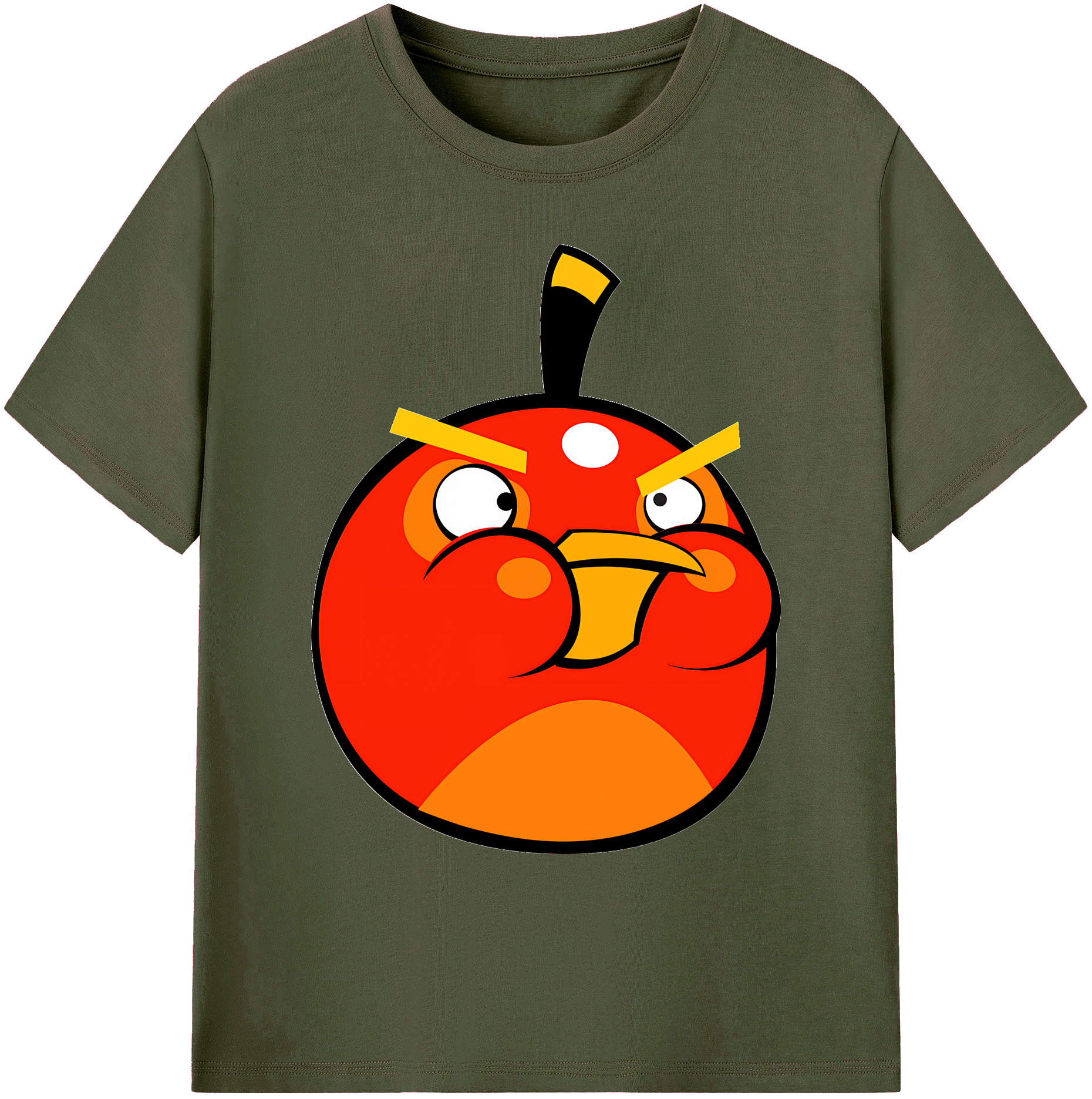 （画像用） Angry Birds アングリーバード 綿100％ メンズ半袖Tシャツ｜肌触りやわらか＆通気性